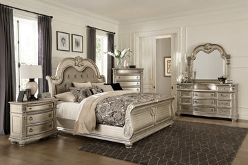 Cavalier Silver Mirror - Ornate Home