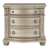 Cavalier Silver Nightstand - Ornate Home