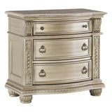 Cavalier Silver Nightstand - Ornate Home