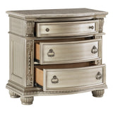 Cavalier Silver Nightstand - Ornate Home