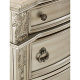 Cavalier Silver Nightstand - Ornate Home