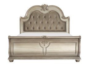 Cavalier Silver Queen Bed - Ornate Home