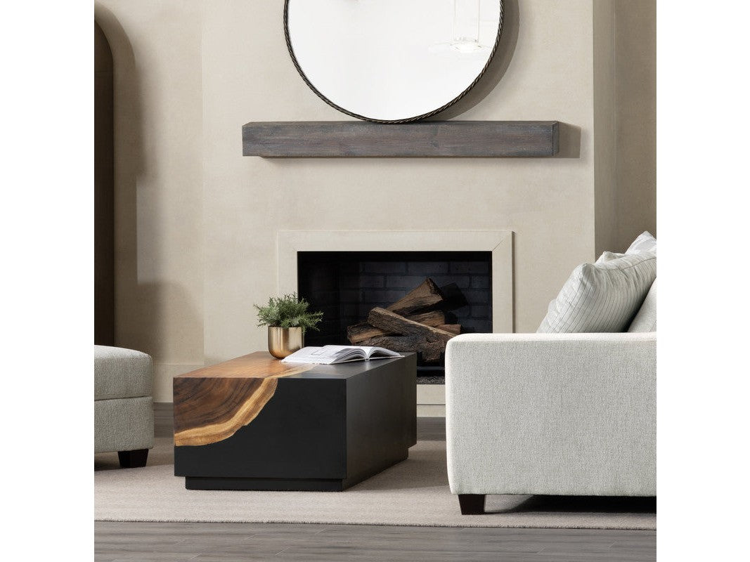 Cavallo Black/Brown Cocktail Table - Ornate Home