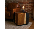 Cavallo Black/Brown End Table - Ornate Home