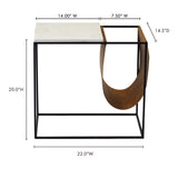 Cave Brown Magazine Rack - Ornate Home