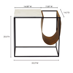 Cave Brown Magazine Rack - Ornate Home