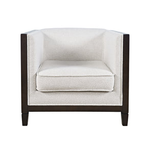 Cavell Cream/Brown Cane Panel Accent Chair - Ornate Home