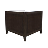 Cavell Cream/Brown Cane Panel Accent Chair - Ornate Home