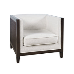 Cavell Cream/Brown Cane Panel Accent Chair - Ornate Home