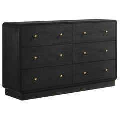 Cavelle BLACK 4-piece Queen Bedroom Set - Ornate Home