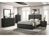 Cavelle BLACK 5-piece Queen Bedroom Set - Ornate Home