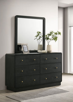 Cavelle BLACK Dresser Mirror - Ornate Home
