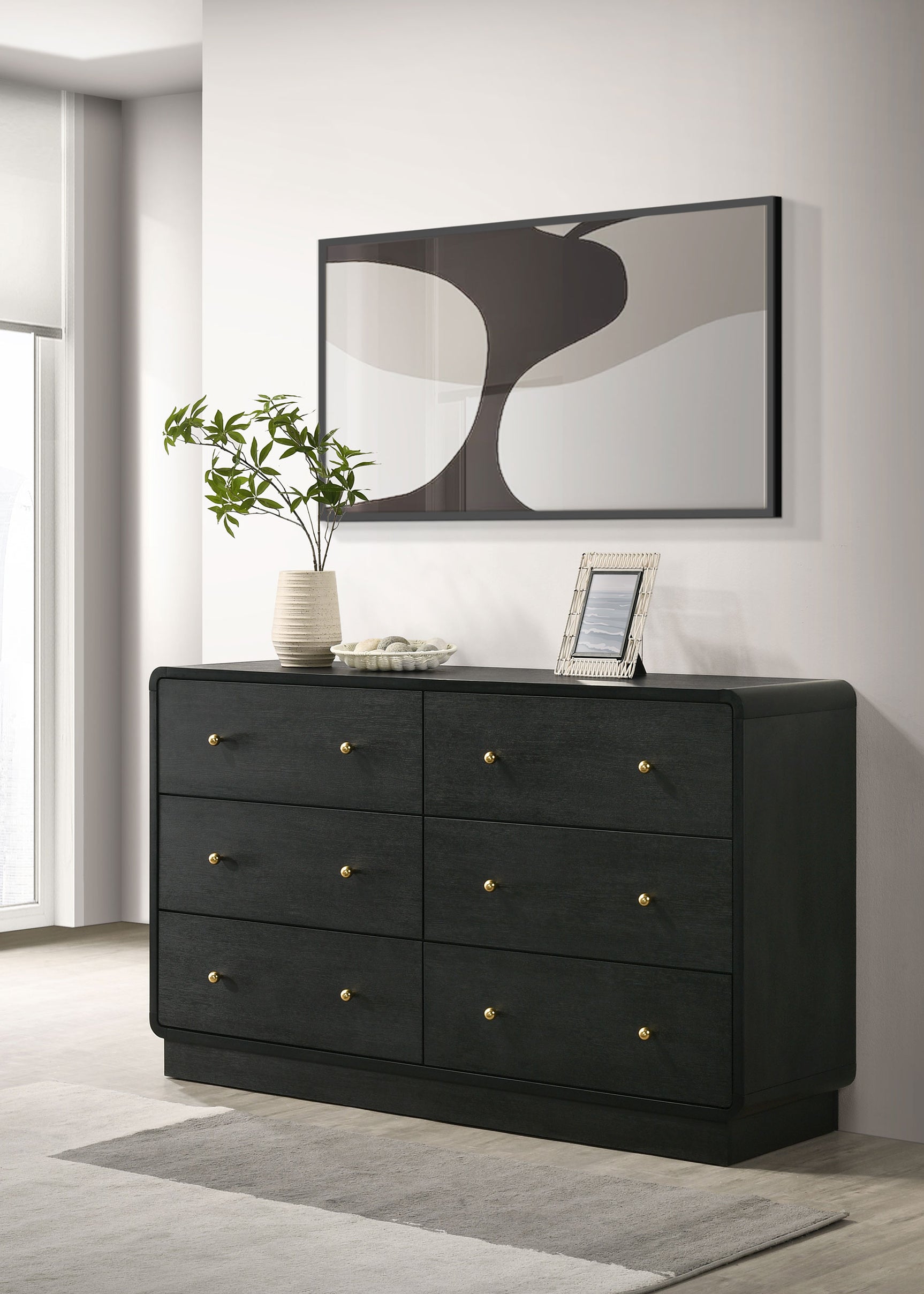 Cavelle BLACK Dresser - Ornate Home
