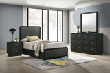 Cavelle Black 4-piece Twin Bedroom Set - Ornate Home