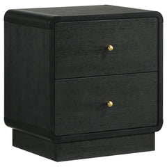 Cavelle Black 5-piece Full Bedroom Set - Ornate Home