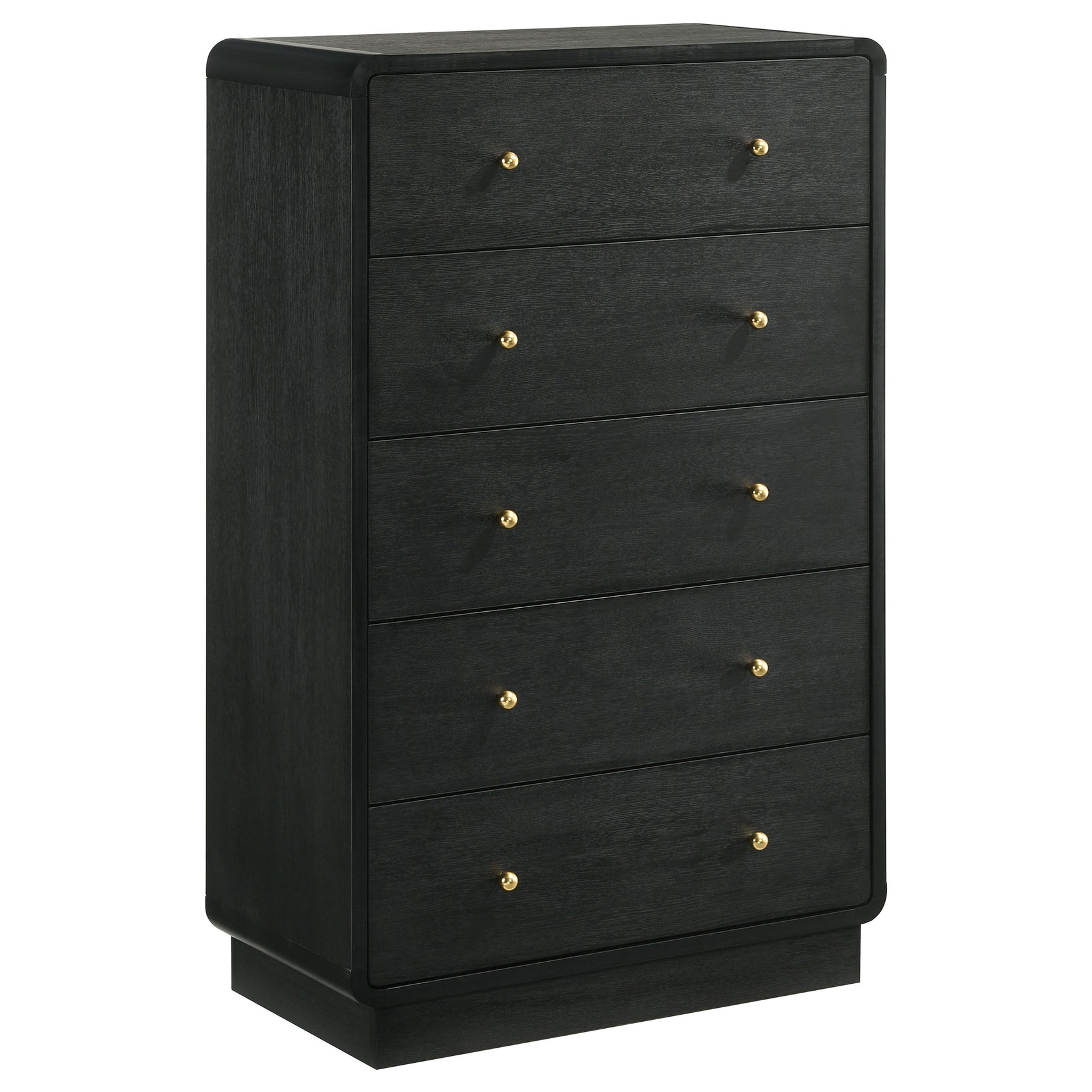 Cavelle Black 5-piece Full Bedroom Set - Ornate Home