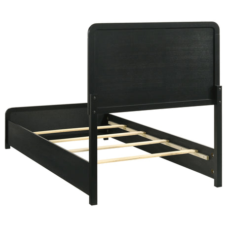Cavelle Black 5-piece Twin Bedroom Set - Ornate Home