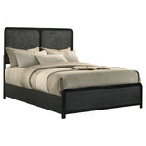 Cavelle Black 51-inch Upholstered Full Panel Bed - Ornate Home