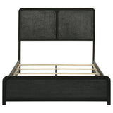 Cavelle Black 51-inch Upholstered Full Panel Bed - Ornate Home