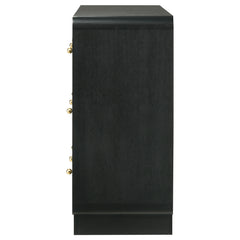 Cavelle Black 6-Drawer Dresser - Ornate Home