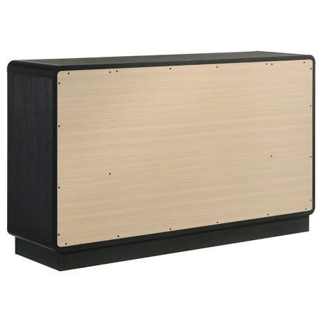 Cavelle Black 6-Drawer Dresser - Ornate Home