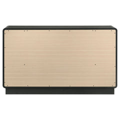 Cavelle Black 6-Drawer Dresser - Ornate Home