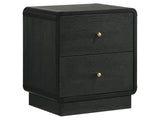 Cavelle Black Nightstand - Ornate Home