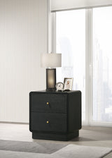 Cavelle Black Nightstand - Ornate Home