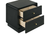Cavelle Black Nightstand - Ornate Home