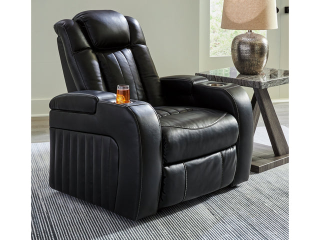 Caveman Den Midnight Power Recliner - Ornate Home