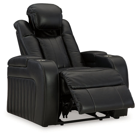 Caveman Den Midnight Power Recliner - Ornate Home