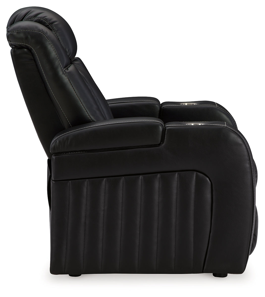 Caveman Den Midnight Power Recliner - Ornate Home