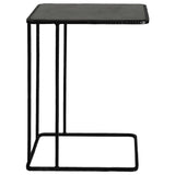 Cavern Black Stone & Iron Accent Table - Ornate Home