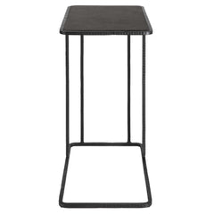 Cavern Black Stone & Iron Accent Table - Ornate Home