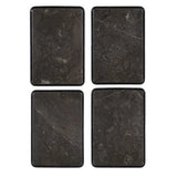 Cavern Black Stone & Iron Accent Table - Ornate Home
