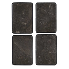 Cavern Black Stone & Iron Accent Table - Ornate Home