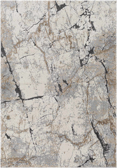 Cavetown Gray Marble Thick Rug - Ornate Home