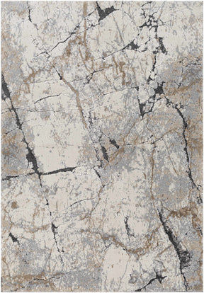 Cavetown Gray Marble Thick Rug - Ornate Home