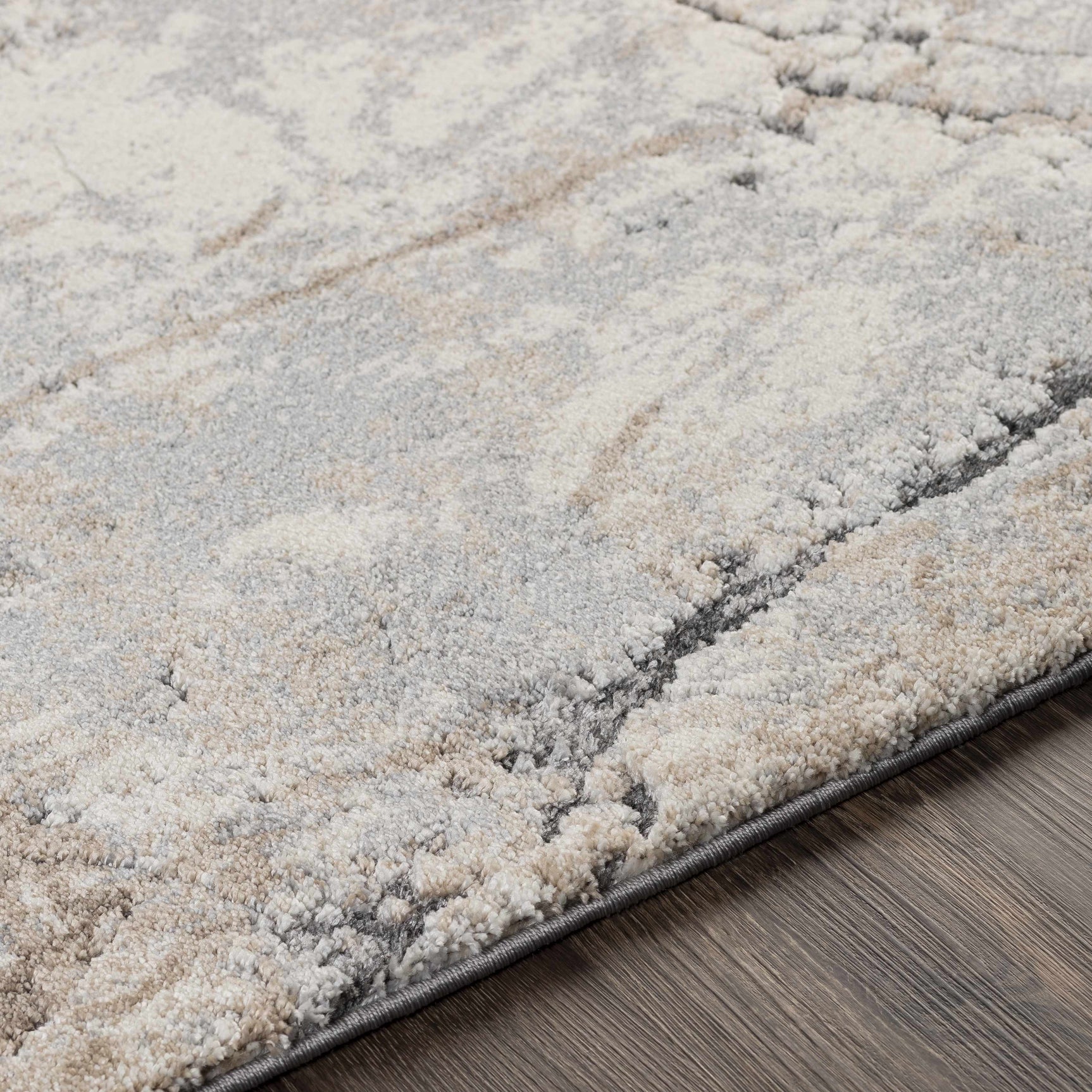 Cavetown Gray Marble Thick Rug - Ornate Home