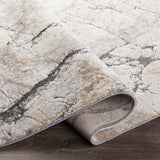Cavetown Gray Marble Thick Rug - Ornate Home