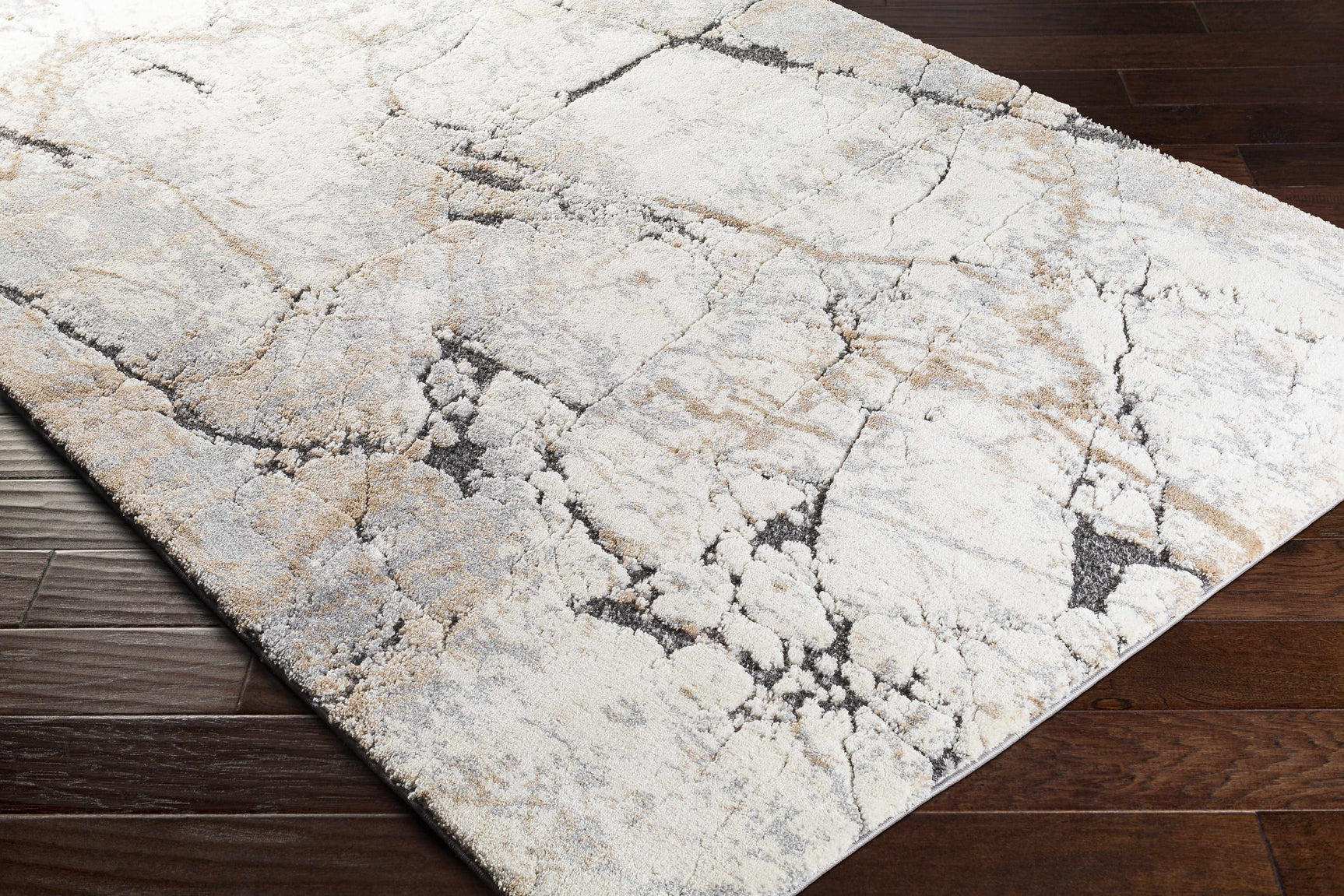 Cavetown Gray Marble Thick Rug - Ornate Home