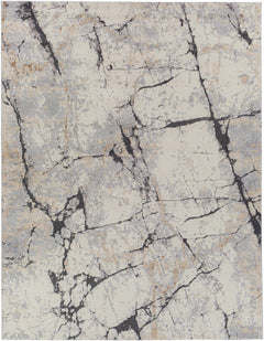 Cavetown Gray Marble Thick Rug - Ornate Home