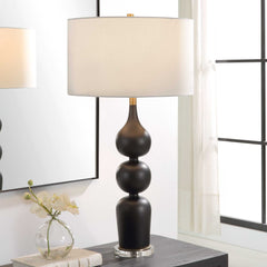 Caviar Black Table Lamp - Ornate Home
