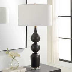 Caviar Black Table Lamp - Ornate Home