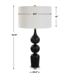 Caviar Black Table Lamp - Ornate Home