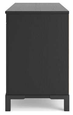 Cayberry Black 60" TV Stand with Electric Fireplace - Ornate Home