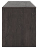 Cayboni Black 71" TV Stand with Electric Fireplace (Online Special Price) - Ornate Home