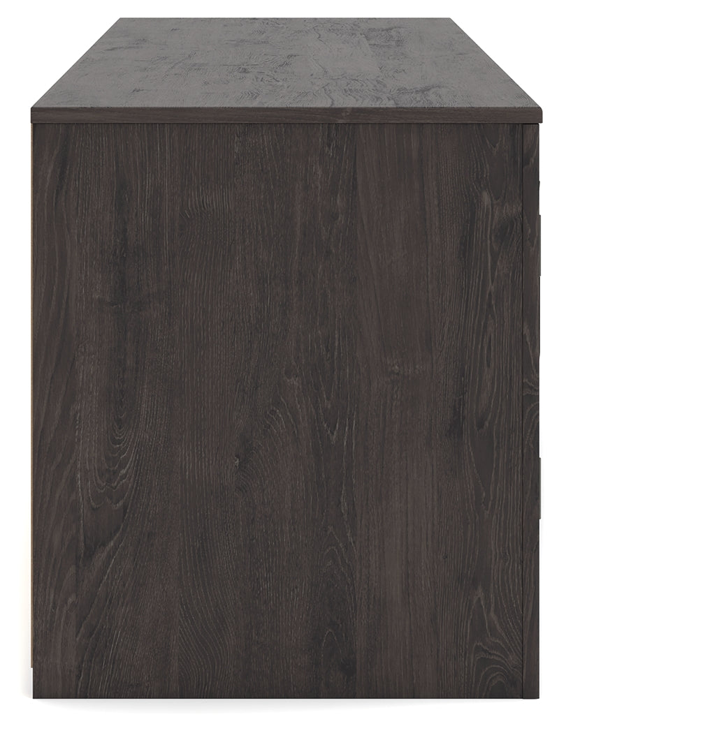 Cayboni Black 71" TV Stand with Electric Fireplace - Ornate Home