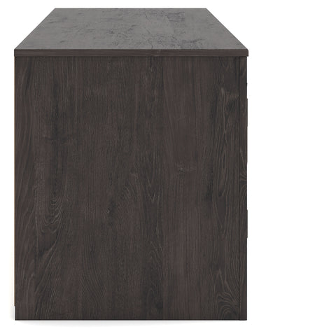 Cayboni Black 71" TV Stand with Electric Fireplace - Ornate Home