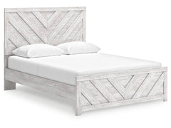 Cayboni Whitewash Queen Panel Bed - Ornate Home